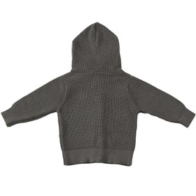 Resim Kapüşonlu Organik Pamuk Bebek ve Çocuk Hırka Gri - GRİ / 1-2 YAŞ 