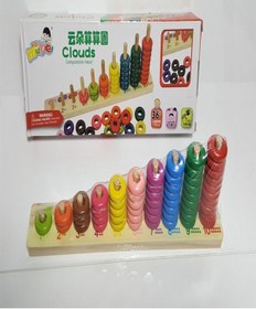 Resim Ahşap Halka Sayı Boncuğu Oyuncak 