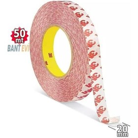 Resim 3m 9088 Çift Taraflı Bant 20mmx50m Şeffaf Yüksek Performans Bandı 3m Gpt-20 