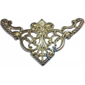 Resim Dekoratif Köşe Süsü, Köşelik - Büyük, 31X55MM, Sarı, 100 Adet 