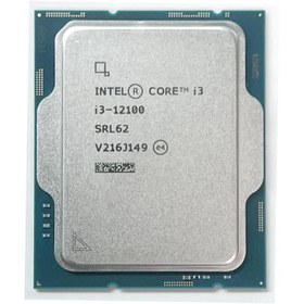 Resim Alder Lake Core i3 12100 Tray 3.3 GHz 1700P 12 MB (60 W) UHD 730 Kutusuz İşlemci 