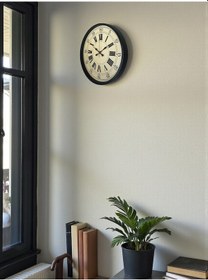 Resim Büro Ev Ofis Hediyesi İçin 36cm Siyah Dekor Duvar Saati Diğer 