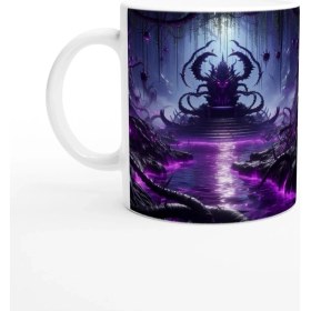 Resim Akrep Burcu Baskılı Kahve Kupası - Elementsel Doğa Krallığı Temalı Vs3 