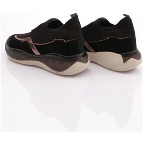 Resim Dgn 2067 Kadin Üstü Taş Süslemeli Spor Ayakkabi 2067-2026-R1534 Siyah 