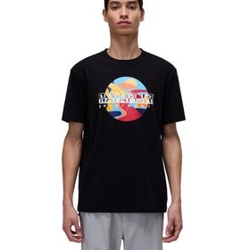 Resim Napapijri S-Valdor Ss Erkek T-Shirt Siyah 