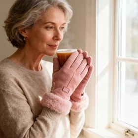 Resim Kadınlar İçin Isıtmalı Eldivenler | Kaymaz Dokunmatik Ekran Uyumlu Parmaksız,Su Geçirmez USB Şarjlı Elektrikli Kadın Kayak Eldivenleri - Açık Hava Kampçılığı Yürüyüşü Motosiklet Bisiklet Sürüşü İçin 