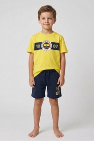Resim Fenerbahçe tişört ve şort takım - SARI / 3-4 Yaş 