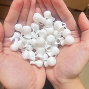Resim 6 adet Miniature Beyaz Seramik Vazo Seti ile Çiçek Aranjmanları - DIY Plastik El Sanatları Aksesuarları için Ev Dekoru, İç Mekan Bitkileri için Sanatsal Miniature Vazolar, Dekoratif Miniature Vazolar | Zarif Vazo Tasarımı | Pürüzsüz Vazo 