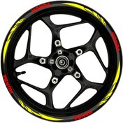 Resim Honda Kırmızı Yazılı Sarı Pençe Şeritli 002 Burchakstore