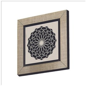 Resim Rumi Desen Baskılı Mdf Magnet 7x7 Bej 