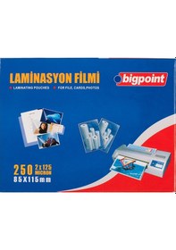 Resim Bigpoint Laminasyon Filmi 85x115mm 125 Mikron 100'lü Kutu 