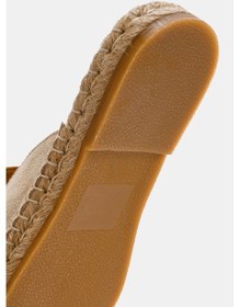 Resim Ciao Kadın Bej Gerçek Süet Deri Espadril Terlik Bej 