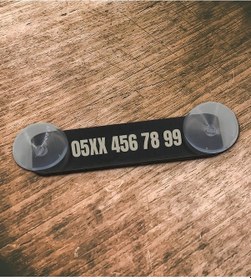 Resim Jokmae Kişiye Özel Ahşap Araç Numaratör 