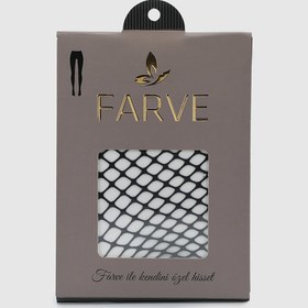 Resim Siyah Farve Fileli Külotlu Çorap Siyah 