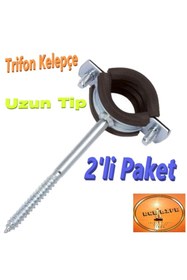 Resim ece life Boru Kelepçesi -Trifonlu Kelepçe -Doğalgaz -Uzun Tip - ½'' (Pk.İçi/Ad.: 2Adet) 
