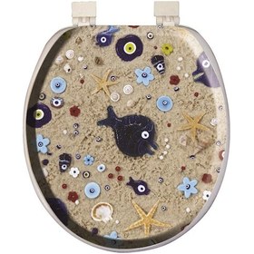 Resim Softy Classic Desenli Yumuşak Klozet Kapağı 6036 Beyaz 