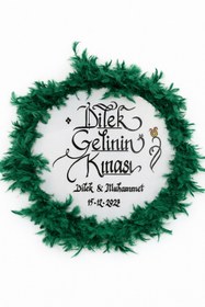 Resim LUNA ÇEYİZ HEDİYELİK Gelin Defi, Gelin Tefi, Kına Gecesi Tefi, Kına Gecesi Defi, Sünnet Defi, Sünnet Tefi,Def,Tef Yeşil 