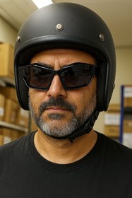 Resim Angel Eyes UV400 Motor Gözlüğü, Darbelere Dayanıklı Siyah Sürüş Gözlüğü, Polikarbon Cam, CE Sertifikalı 