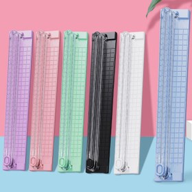 Resim 1 adet Taşınabilir A3/A4 Kağıt Kesici Düzeltme Makinesi, Dayanıklı Plastikten Yapılmış Şarj Edilmeden Manuel Kesim Aracı, Okul, Ev ve Ofis Kullanımı İçin 