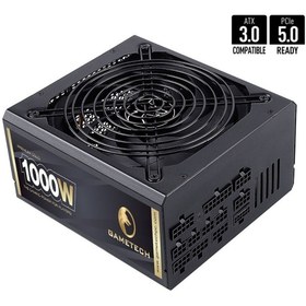 Resim GAMETECH GTP-1000 1000W 80+ GOLD FULL MODULER PCI-E 5.0 PROFESYONEL POWER SUPPLY PC GÜÇ KAYNAĞI 