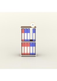 Resim Kenzlife Klasörlük Raflı Attila Cvz 70 40 30 Kitaplık Ofis Arkalıksız Çok Renkli 