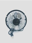 Resim nurcep ticaret Masaüstü Metal Mini Fan Vantilatör Siyah (Usb Girişli) 