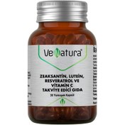 Resim VENATURA Zeaksantin, Lutein, Resveratrol ve Vitamin C Takviye Edici Gıda 30 Kapsül 