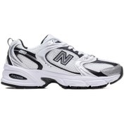 Resim New Balance 530 White Silver Metallic Black - Kadın Spor Ayakkabı MR530LB 