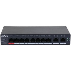 Resim DAHUA CS4010-8ET-110, 8 Port, Megabit, 8 Port PoE, 110W, +2 Port Uplink, Cloud Yönetilebilir, Switch 