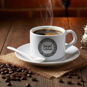 Resim Kişiye Özel İsimli Kaşıklı Nescafe Fincanı 