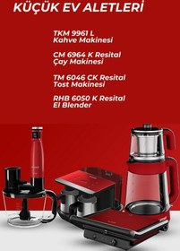Resim Arçelik Küçük Ev Aletleri Seti TKM 9961L , RHB 6050 K , CM 6964 K , TM 6046 CK 