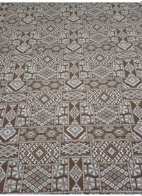 Resim Savan Dokuma Halı Örtüsü 6m² 200 300cm Kale Kahve4 Kahverengi 