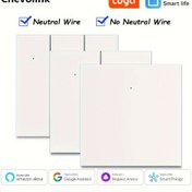 Resim Chevolink Wifi Akıllı Duvar Lambası Anahtarı AC220-240V Düğmesi Akıllı Yaşam Malzemeleri Graffitiapp Mobil Kontrol Ses Kontrolü Alexa Google Home Nötr Desteği 