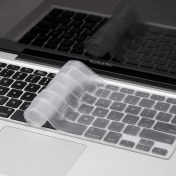 Resim Macbook Klavye Air Pro Koruyucu (Us-Abd Ingilizce) (Eski Usb&apos;li Model 2008/2017) ile Uyumlu Şeffaf 