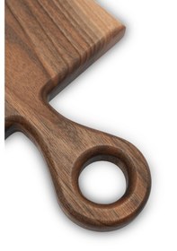 Resim Yekpare Masif Ahşap Sunum Tahtası Kesme Tahtası Ceviz Medium 6 