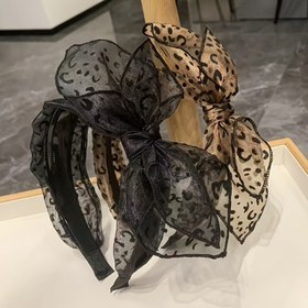 Resim 1 adet Siyah/Kahve/Gri Dişli Kaymaz Fransız Leopar Baskılı Saç Bandı, Retro Geniş Kenarlı Fileli Fiyonk Saç Aksesuarları, Günlük Kullanım İçin Uygun, Günlük Giyim ve Makyaj Baş Aksesuarları İçin Uygun, En İyi Noel İçin 