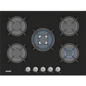 Resim Simfer 3704 Ankastre Siyah Cam Ocak 