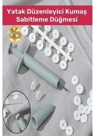 Resim Premium Yorgan Kılıfı Çarşaf Tutucu Sabitleyici Yatak Düzenleyici Kumaş Sabitleme Düğmesi 
