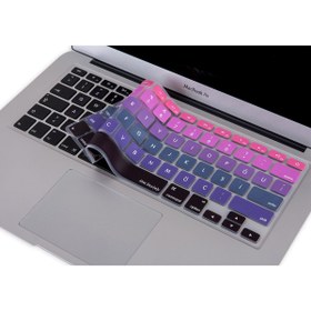 Resim Mcstorey Macbook Air Pro Klavye Koruyucu (US TO TR) Ombre (ESKİ USB’Lİ MODEL 2008/2017 YILI) Ile Uyumlu 