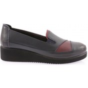 Resim Dgn 1080-5826-22k Kadın Dolgu Taban Comfort Ayakkabı 1080-5826-2106-R0984 Lacivert - Bordo 