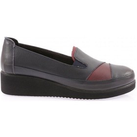 Resim Dgn 1080-5826-22k Kadın Dolgu Taban Comfort Ayakkabı 1080-5826-2106-R0984 Lacivert - Bordo 