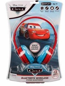 Resim Volkano Bluetooth Kulaklık Disney Pixar Cars Arabalar Mikrofonlu Kablosuz Çocuk Kulaklığı Lisanslı D 