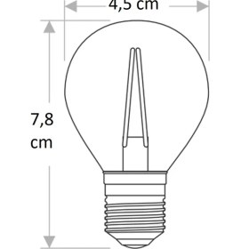Resim Cata CT-4283 4W E27 Amber Rustik LED Ampul Cata 