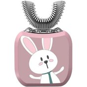 Resim Willowhaven Çocuk Elektrikli Diş Fırçası U Şekilli Akıllı Sonic Şarj Edilebilir Silikon Çocuk Elektrikli Di 