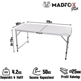 Resim Madfox Field Katlanır Kamp Masası 
