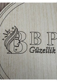 Resim 10'lu Kişiye / Şirkete Özel Logolu Bardak Altlığı Seti Lazer Kesim Kurumsal Hediye 9 Cm Açık Ahşap 