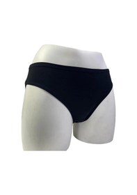 Resim Kolcu 3 Lü Bayan Lycralı Bikini Kilot-siyah Siyah 