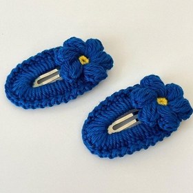 Resim Amigurumi Örgü Çıtçıt Toka Saks Mavi Tek Ebat Çok Renkli 