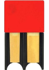Resim D\'addario Sib Klarnet Soprano Ve Alto Saksafon Kamışı Kutusu - Kırmızı 