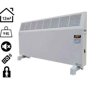 Resim HBK1000D Heatbox Konvektör 1000W Dijital Elektrikli Isıtıcı 